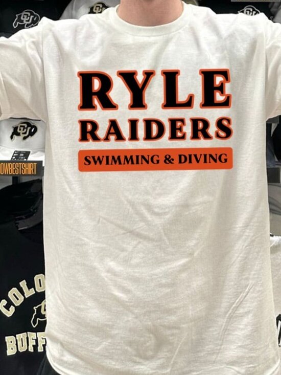 Ryle Raiders Swimming And Diving Unisex T Shirt 83 - Picture 1 of 5